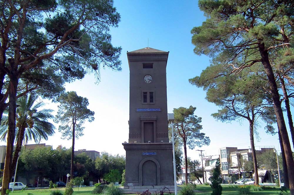 b2ap3 large clock tower markar square Yazd