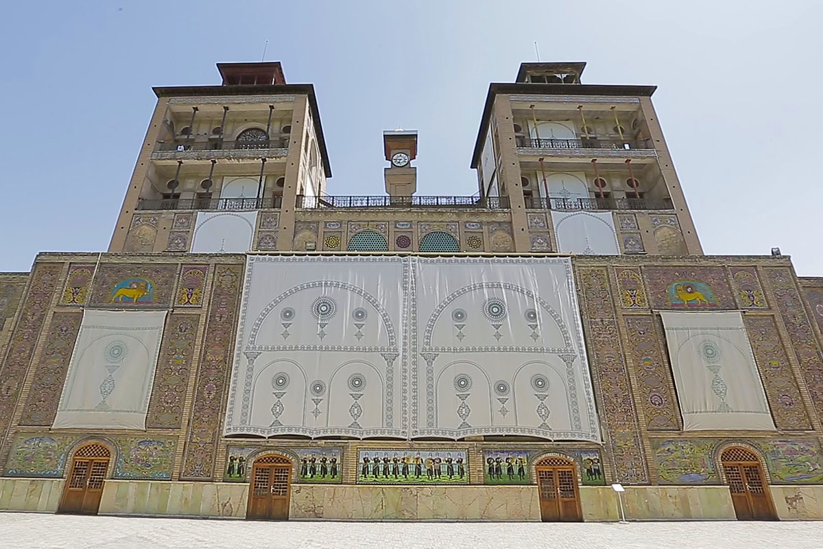 Golestan palace Shams-ol-emareh building facade