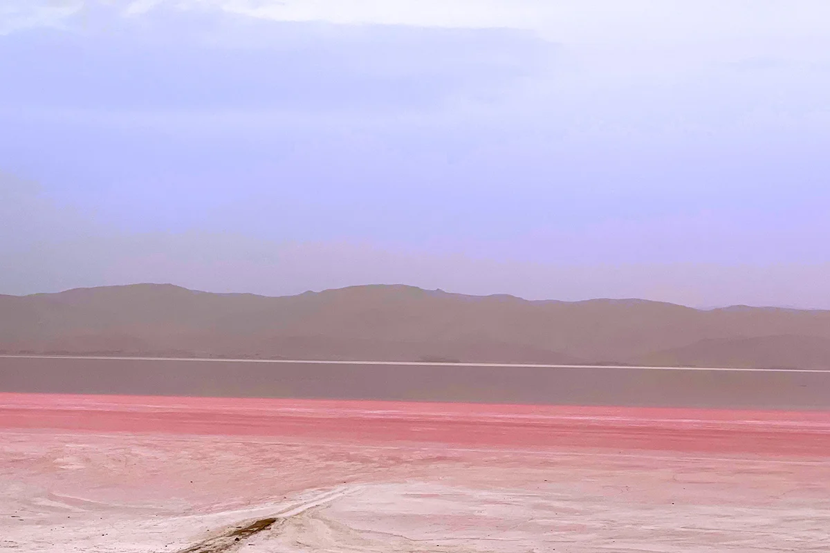 Maharloo Salt Lake, Shiraz, Iran